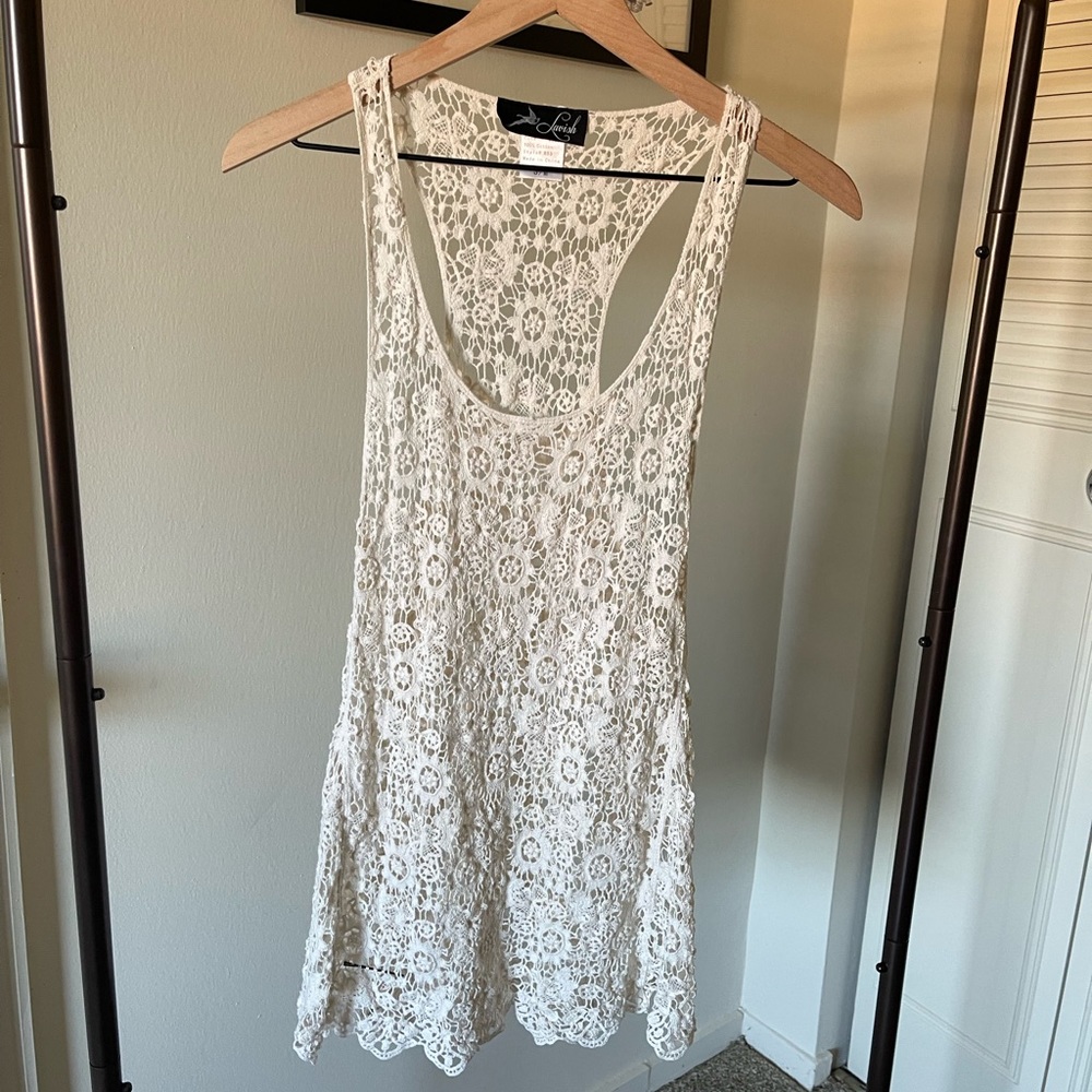 White Lace Cover- up